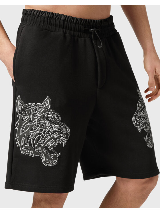 Plein Sport Plein Sport Pantaloncini 2585 Nero Jogger Fit