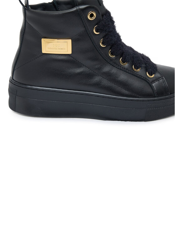 Elisabetta Franchi Elisabetta Franchi Čizme High Top Lace UP F4-A9E-0362-1251930 S Crna