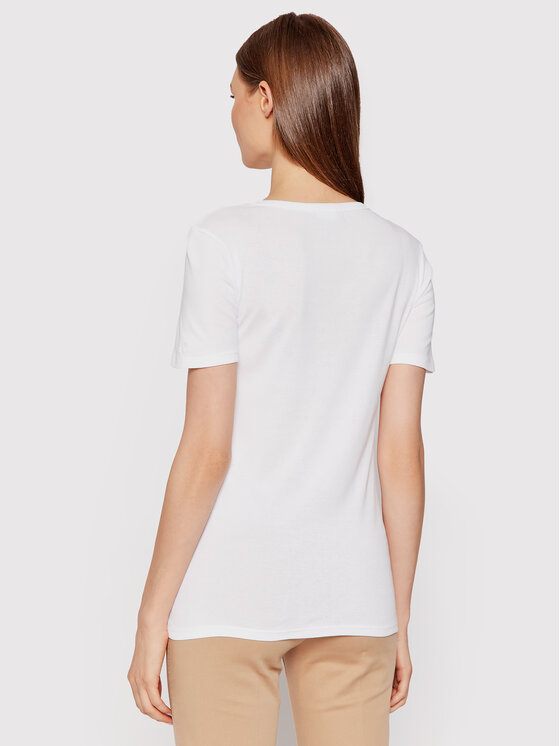 United Colors Of Benetton United Colors Of Benetton Tricou 3GA2E16A0 Alb Regular Fit