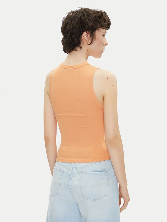 Pepe Jeans Pepe Jeans Top Viv PL506032 Pomarańczowy Slim Fit