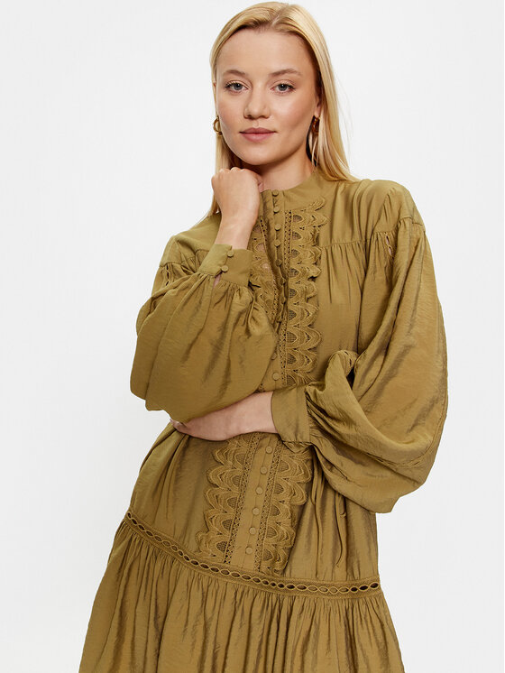 Bruuns Bazaar Bruuns Bazaar Sukienka codzienna Karla BBW3388 Zielony Regular Fit
