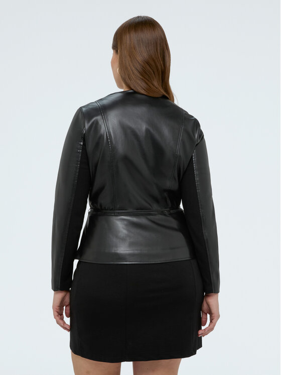 Fiorella Rubino Fiorella Rubino Kurtka z imitacji skóry R309T001282N033 Czarny Regular Fit