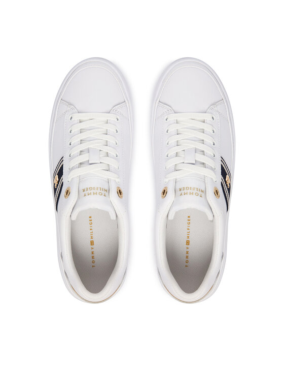 Tommy Hilfiger Tommy Hilfiger Sneakersy Th Foxing Platform Webbing FW0FW09353 Bílá