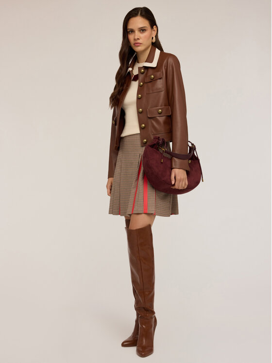 Motivi Motivi Giacca in similpelle R331Q001054N022 Marrone Regular Fit