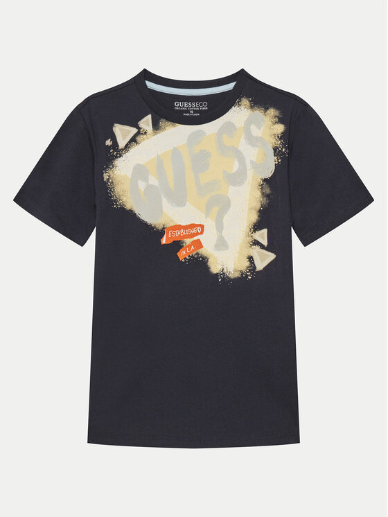 Guess Guess T-shirt L5GI00 K8HM4 Blu scuro Regular Fit