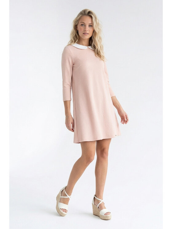 FIGL FIGL Každodenné šaty M1340 Ružová Loose Fit