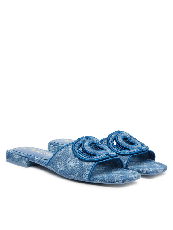 Guess Guess Şlapi FLJTSE DEN19 Albastru