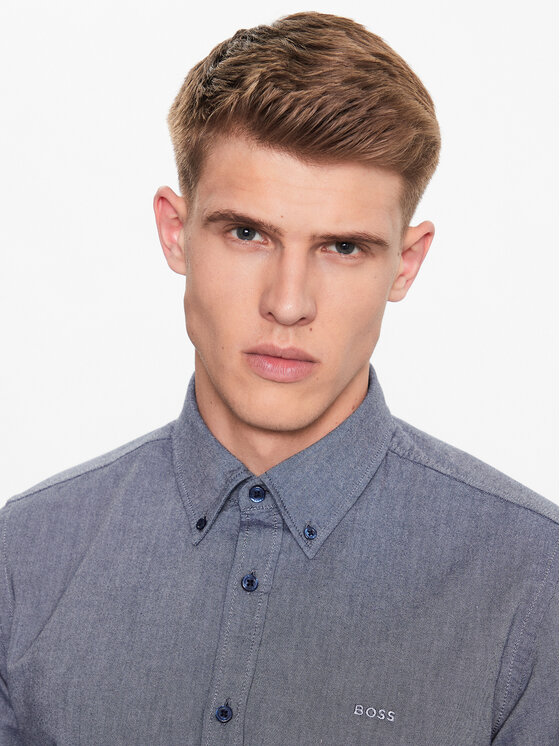 BOSS Boss Hemd 50489341 Dunkelblau Regular Fit