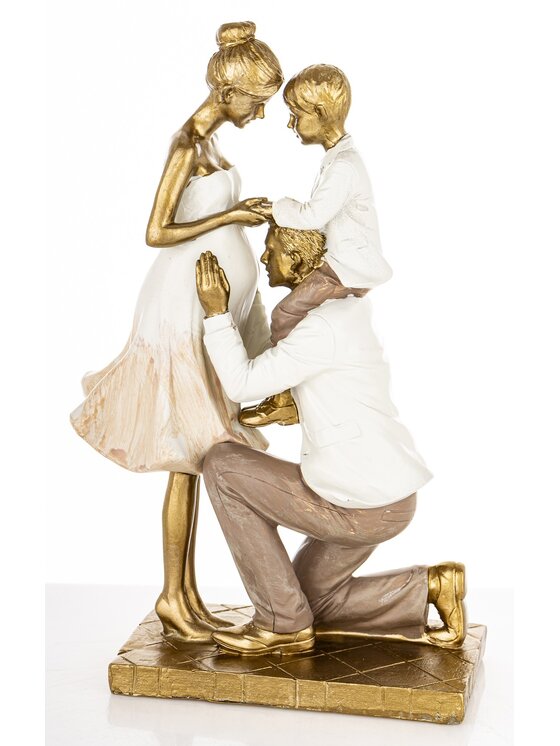 MIAhome MIAhome Figurka młodzi rodzice FAMILY Złoty