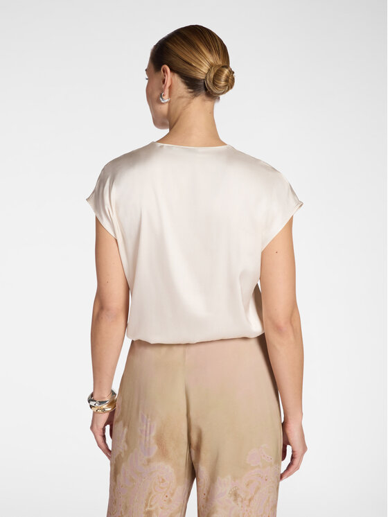 Elena Mirò Elena Mirò Bluzka 2002P000221N002 Biały Regular Fit