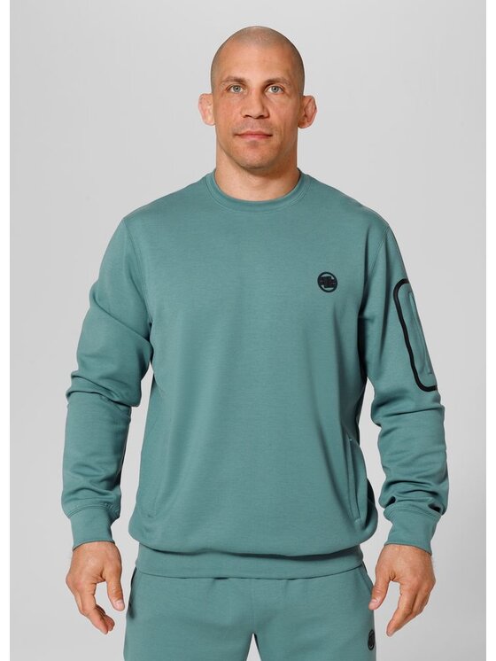 PITBULL PITBULL Bluza Explorer Zielony Regular Fit
