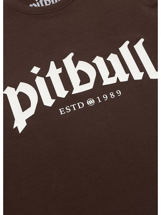 PITBULL PITBULL T-Shirt SIDE Brązowy Regular Fit