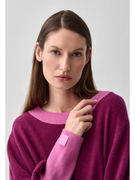 TATUUM TATUUM Sweter LILA A Fioletowy Casual Fit