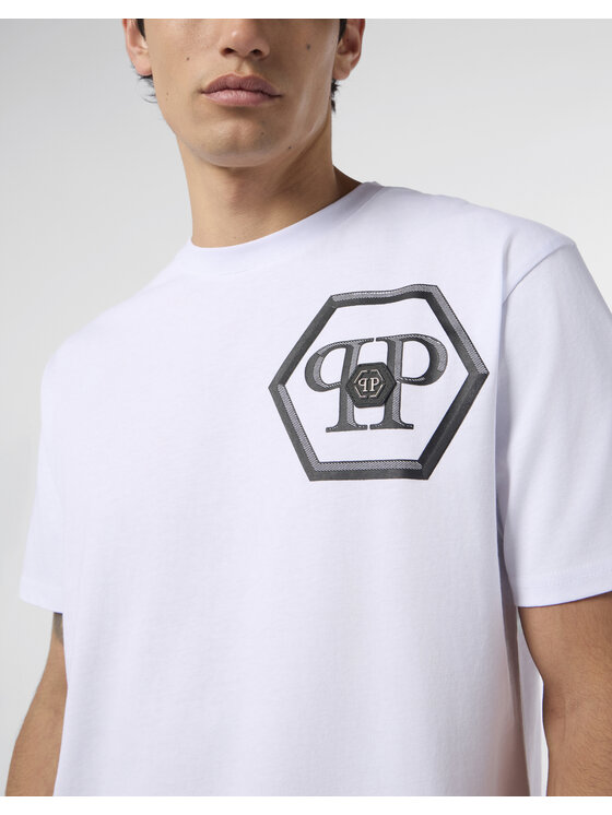 PHILIPP PLEIN PHILIPP PLEIN T-Shirt 29879 Biały Regular Fit