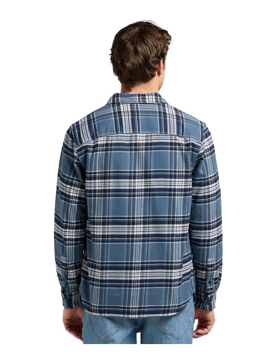 Lee Lee Koszula 112370574 Niebieski Relaxed Fit