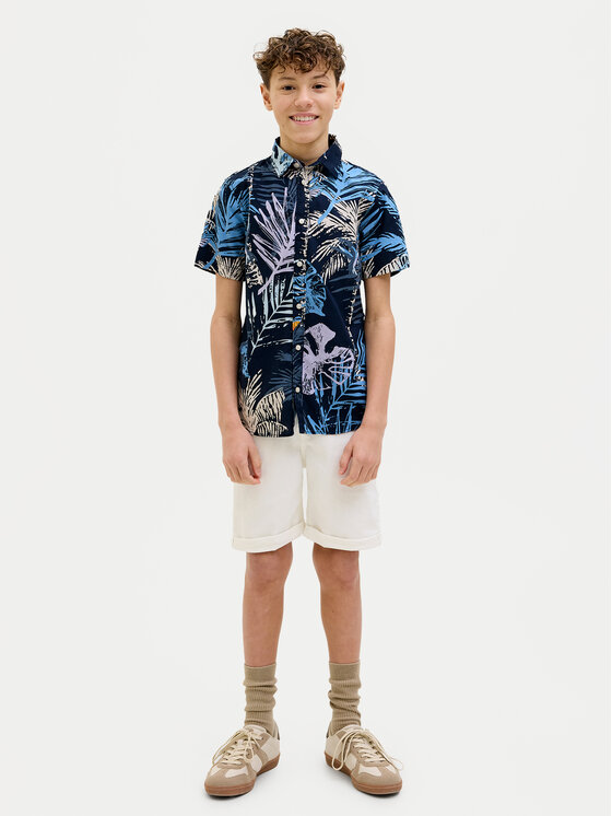 Jack&Jones Junior Jack&Jones Junior Srajca Hawaii 12269273 Mornarsko modra Regular Fit