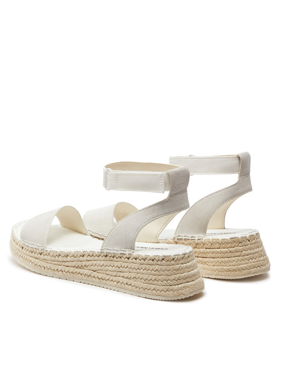 Calvin Klein Jeans Calvin Klein Jeans Εσπαντρίγιες Sporty Wedge Rope Su Con YW0YW00977 Εκρού