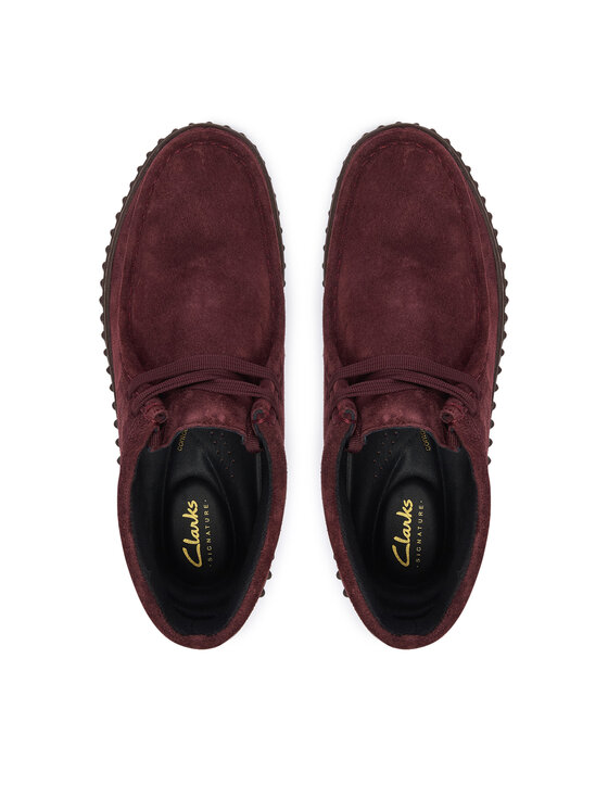 Clarks Clarks Черевики Torhill Moss 26329426 Бордовий