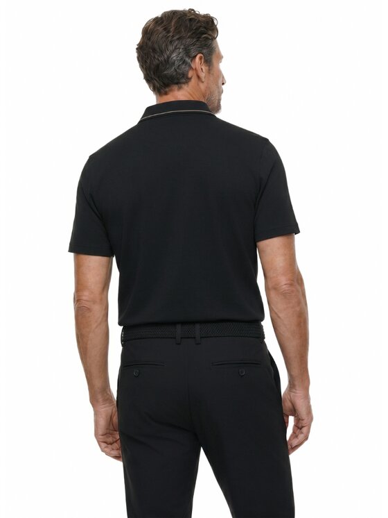 Pako Lorente Pako Lorente Polo P26WN-TX-008 Czarny Regular Fit