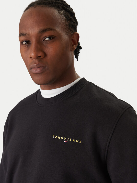 Tommy Jeans Tommy Jeans Pulóver DM0DM20249 Fekete Regular Fit