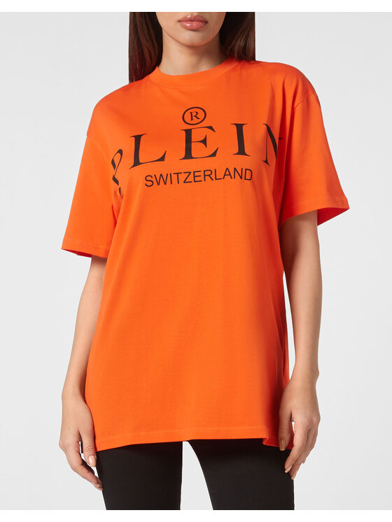 PHILIPP PLEIN PHILIPP PLEIN Tričko 781 Oranžová Regular Fit