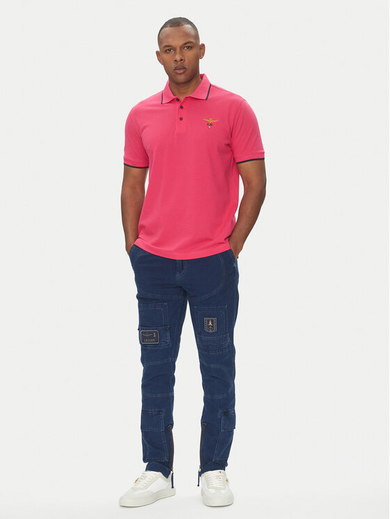 Aeronautica Militare Aeronautica Militare Polo 251PO1308P82 Ružičasta Regular Fit