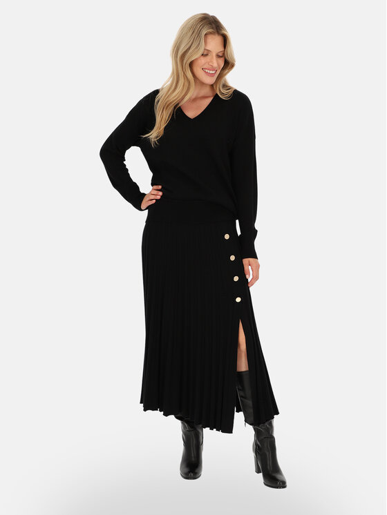 L’AF L’AF Spódnica maxi Aura Czarny Regular Fit