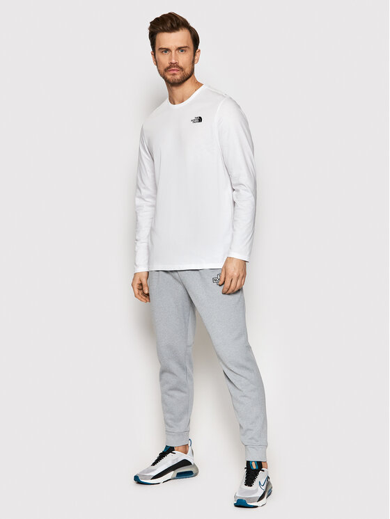 The North Face Longsleeve krekls Easy NF0A2TX1 Balts Regular Fit