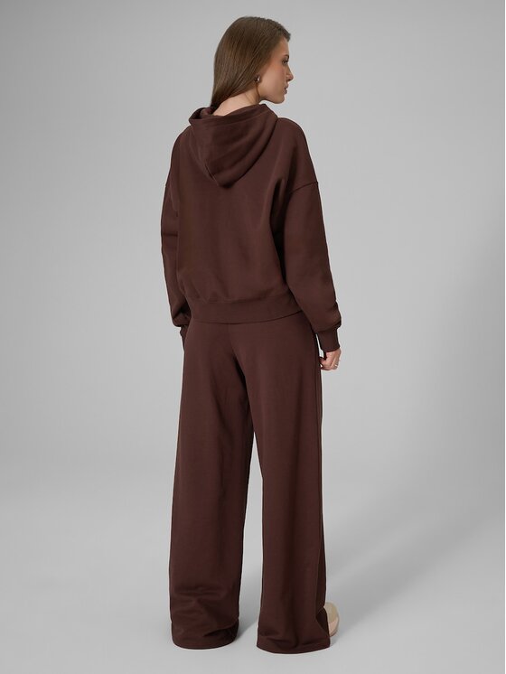 4F 4F Pantaloni da tuta 4FRSS26TTROF2011-80S Marrone Loose Fit