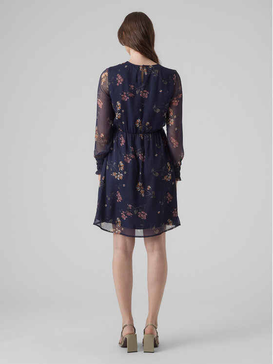 Vero Moda Vero Moda Φόρεμα καθημερινό Milla 10244553 Σκούρο μπλε Regular Fit