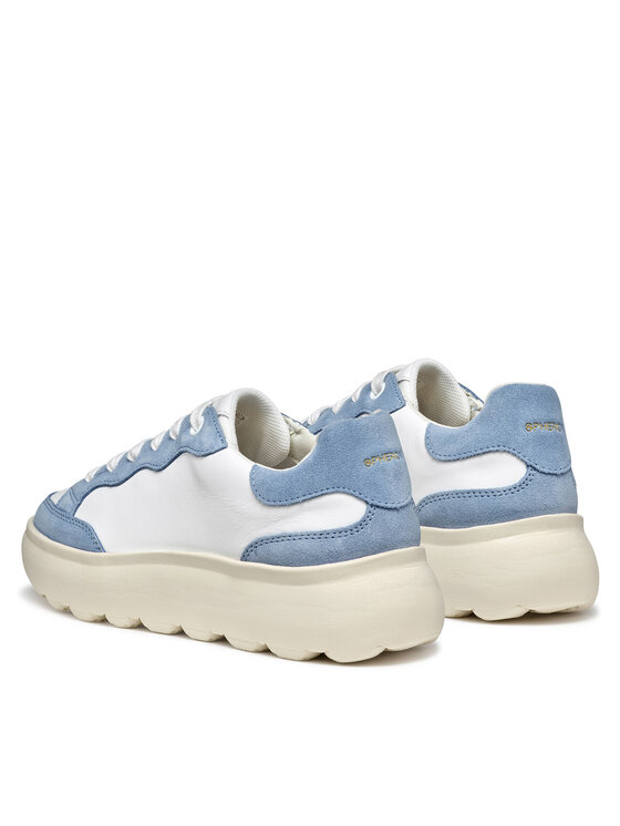 Geox Geox Sneakersy D Spherica Ec4.1 D55TCA 08522 C0270 Bílá