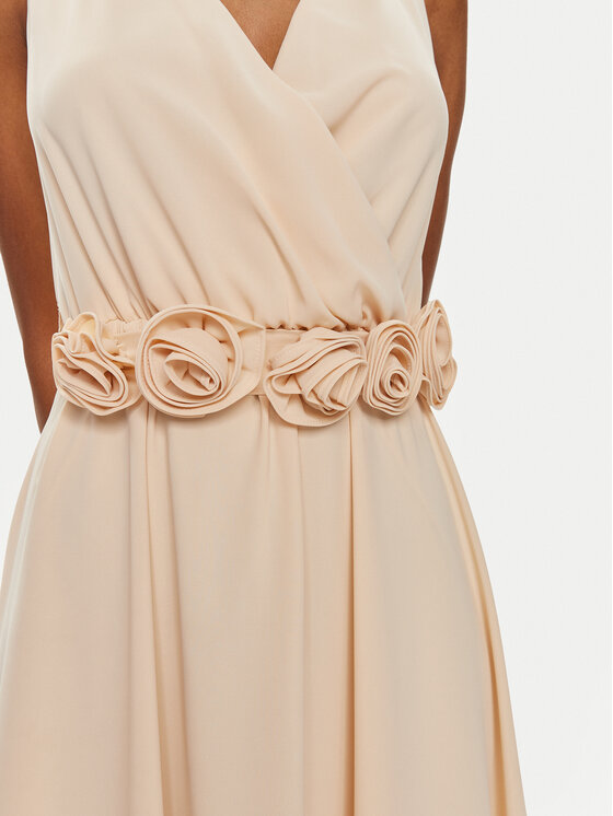 Rinascimento Rinascimento Rochie de seară CFC0119070003 Bej Regular Fit