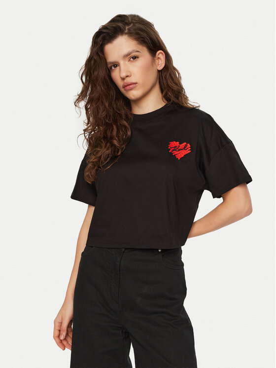 KARL LAGERFELD Tricou A1W17074 Negru Regular Fit