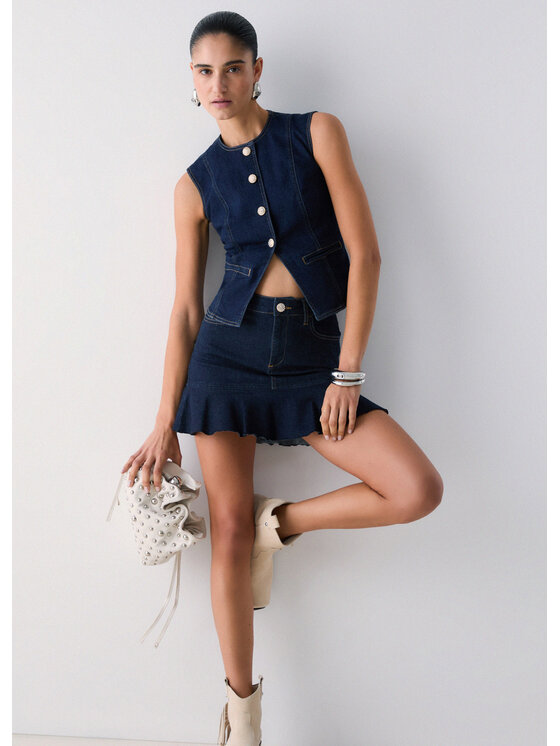Liu Jo Liu Jo Gonna di jeans UA6105D492577000 Blu scuro Regular Fit