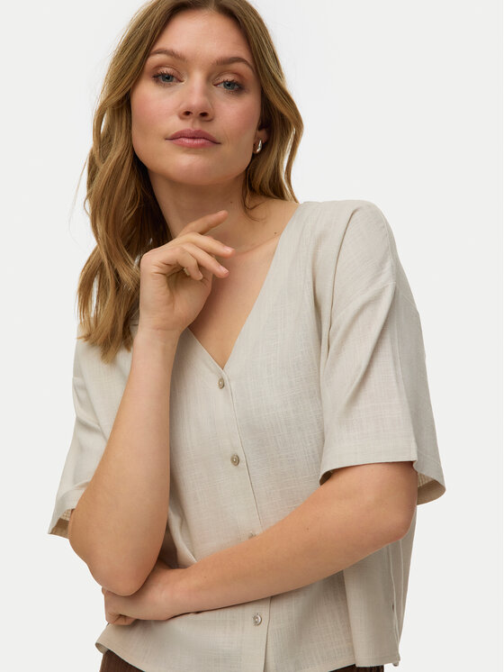 Vero Moda Vero Moda Hemd Rosie 10346914 Hellbeige Loose Fit