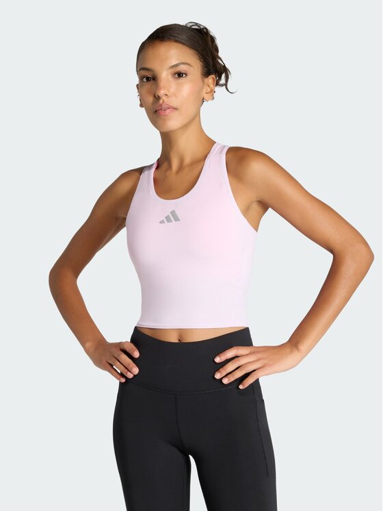 adidas adidas Koszulka techniczna 159618 Fioletowy Fitted Fit