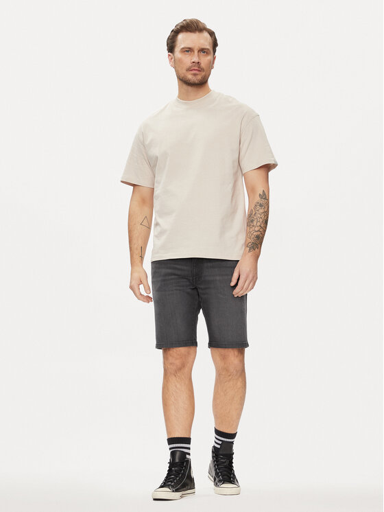 Wrangler Wrangler Jeansshorts Texas 112350869 Schwarz Regular Fit