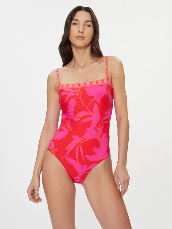 Seafolly Seafolly Jednodílné plavky Birds Of Paradise 11134DD103 Růžová