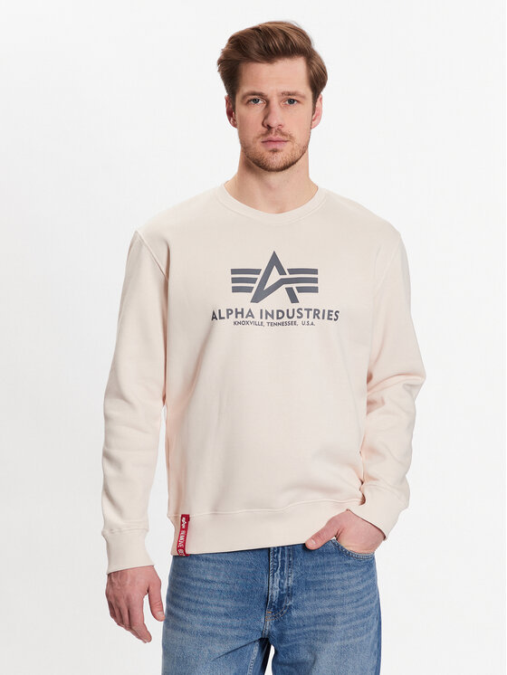 Alpha Industries Alpha Industries Majica dugih rukava Basic 178302 Écru Regular Fit