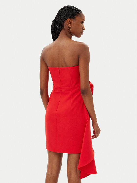 Gaudi Gaudi Коктейлна рокля 511FD15034 Червен Slim Fit