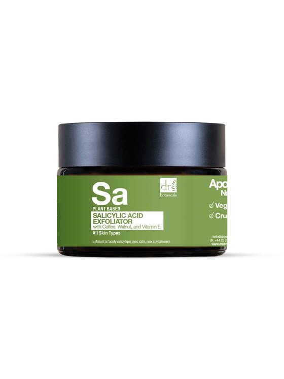 Dr Botanicals Dr Botanicals Peeling z kwasem salicylowym, kawą, orzechem włoskim i witaminą E Peeling