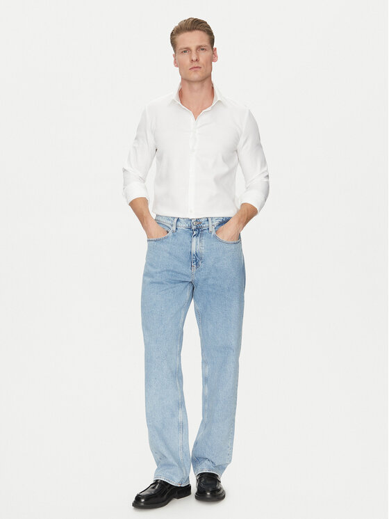 Calvin Klein Calvin Klein Cămașă K10K114316 Alb Slim Fit