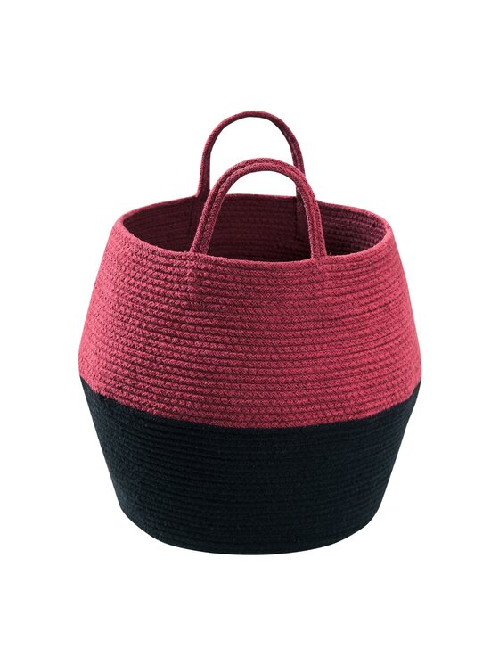 Lorena Canals Lorena Canals Przechowywanie Kosz dekoracyjny Zoco Black/Aubergine Czarny