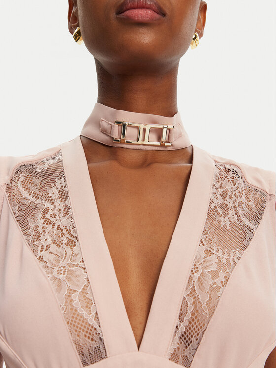 Babylon Babylon Večerní šaty EL0731 Růžová Regular Fit