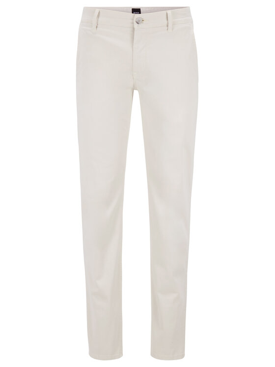 Boss Pantaloni chino Crigan3-D 50325944 Écru Regular Fit