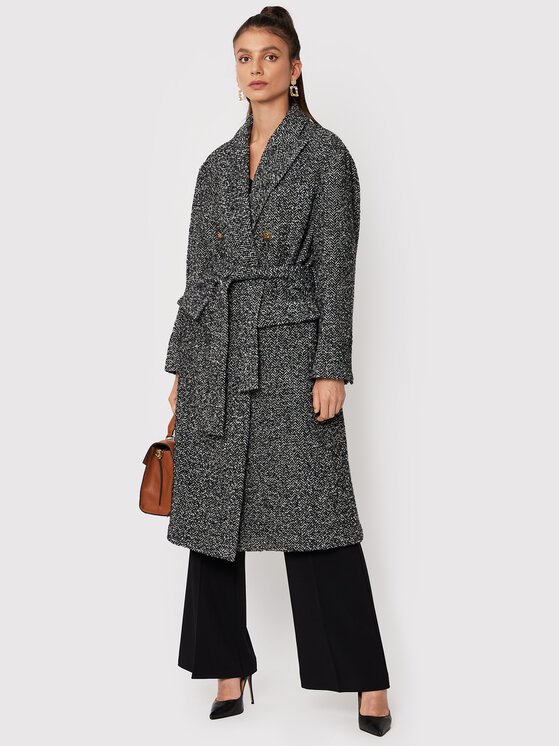 PINKO Pinko Παλτό μεταβατικό Camille 1G18CN A03H Γκρι Regular Fit
