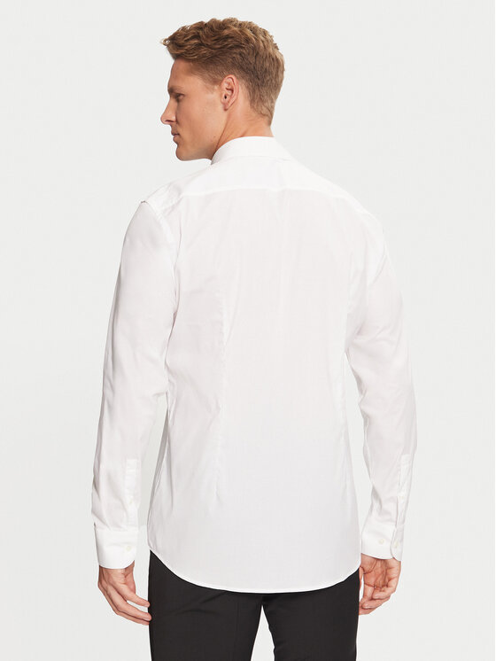 BOSS Boss Koszula H-Hank Party 50527623 Biały Slim Fit