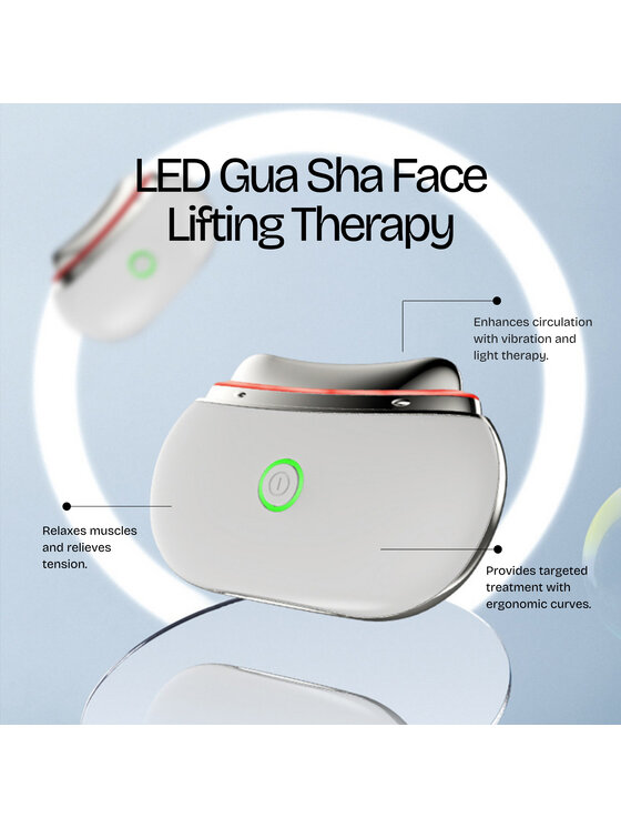 Erthskin London Erthskin London TERAPIA LIFTINGUJĄCA TWARZY LED GUA SHA Kamień Gua Sha
