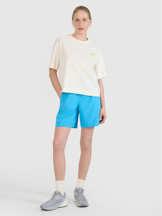 4F 4F Szorty materiałowe BEACHWEAR BASIC Niebieski Regular Fit