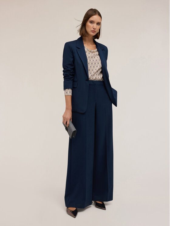 Motivi Motivi Pantaloni di tessuto P202Q004261N034 Blu Over Fit